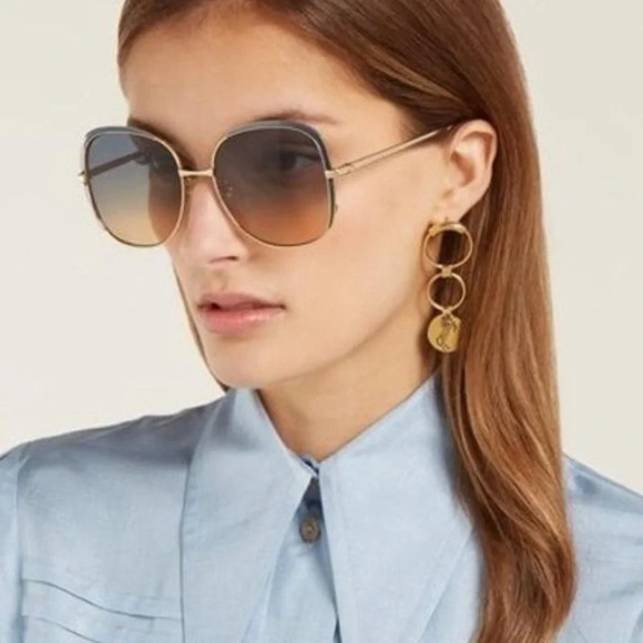 Gucci GG0400S 001 Endurance Sunglasseses Pink/Gold NEW - Picture 14 of 14